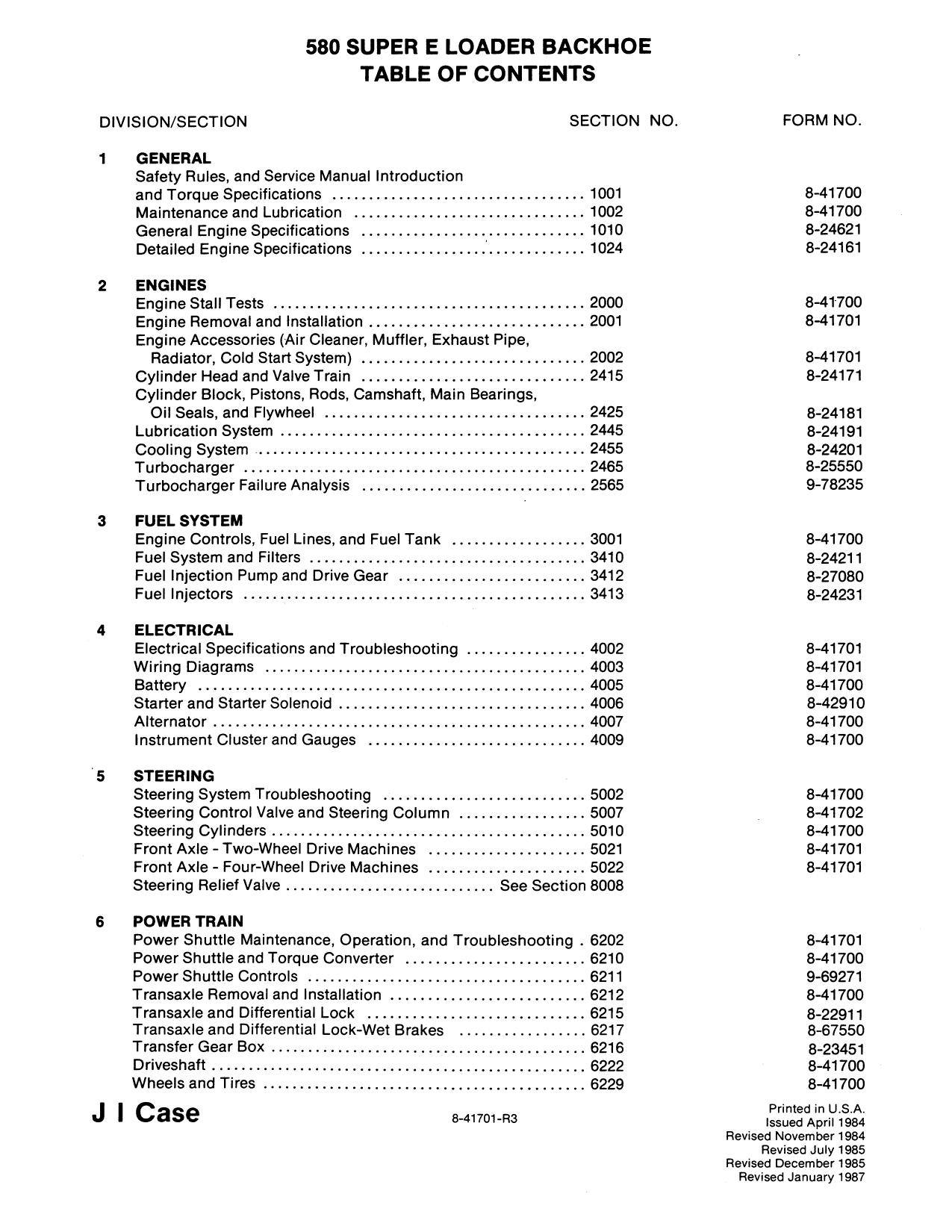 580SE Service Manual